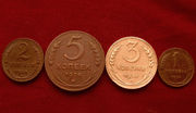 Комплект редких,   медных монет 1924 года.