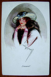 Редкая открытка.«Грезы». 1902 год.